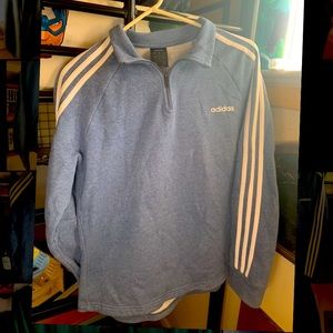 Blue adidas sweatshirt top - super cozy and warm